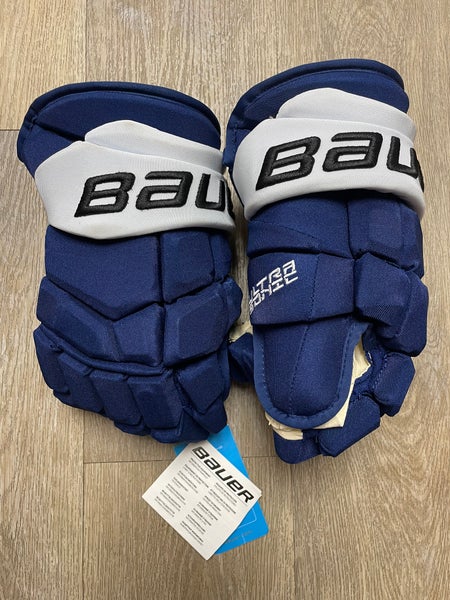 New Bauer Pro Stock Supreme Ultra Sonic Hockey Gloves Tampa Bay Lightining 13”