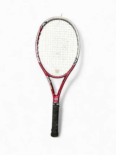 Used Wilson HYPER HAMMER 5.6 Adult Tennis Racquet Red 4 3/8" 11735-S000303131