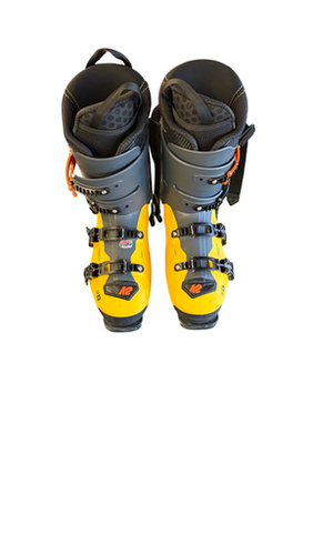 Used K2 MINDBENDER 130 Mens DH Ski Boot Yellow 295 MP - M11.5 10299-S000304931
