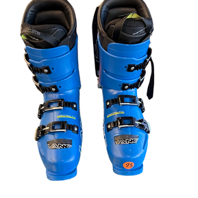 Used Lange RS 130 Mens DH Ski Boot Royal Blue 270 MP - M09 - W10 10299-S000305009