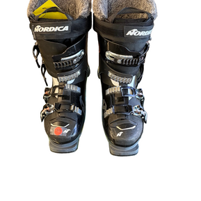 Used Nordica SPORT MACHINE Womens DH Ski Boot Black 240 MP - J06 - W07 10299-S000304873