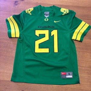 Nike Oregon Ducks #21 Youth Jersey | Youth Small | Green & Yellow | NCAA