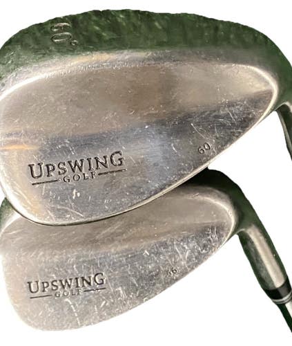 Upswing Golf Wedge Set 56* Sand And 60 Lob Wedges RH Stiff Steel New Jumbo Grips