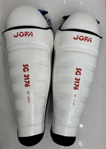 Pro Stock JOFA SG 3179 Hockey Shin Pads – 16” – University of Wisconsin