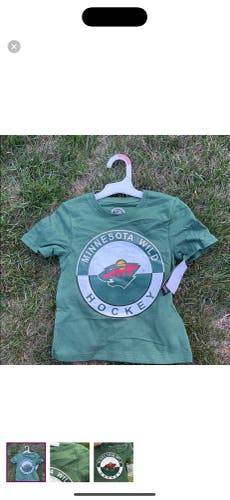 NHL Minnesota Wild Kids Green Tee