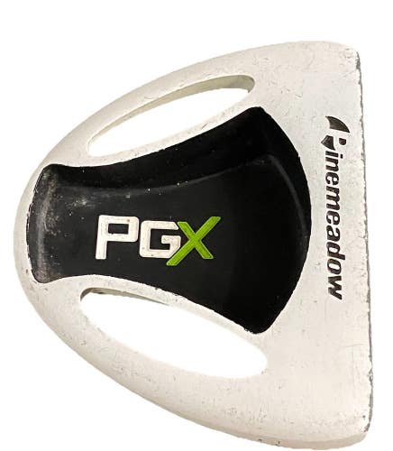 Pinemeadow Golf PGX Mallet Putter RH Double Bend Steel 34.5" New Oversize Grip