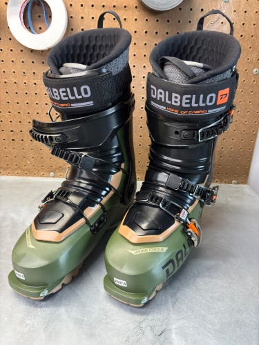 Dalbello Cabrio LV Free 120 Ski Boots – 27/27.5 (318mm BSL) – Moss Green / Black