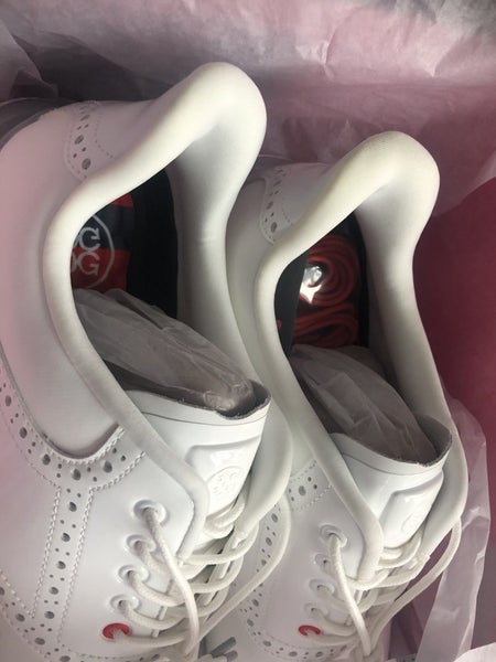 NEW! G/FORE GALLIVAN2R LONGWING GOLF SHOE MENS 7.5 EU 40.5 SNOW/LIGHT ...