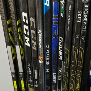 Various senior left hockey sticks
