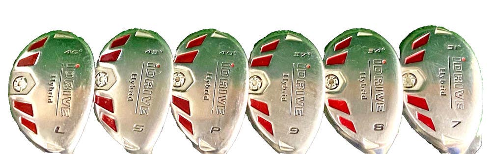 iDrive Hybrid Iron Set 7-PW,SW,LW Men's RH Regular Graphite Nice Jumbo Grips