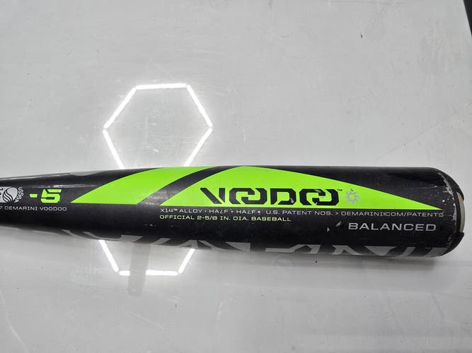 DeMarini Voodoo Half + Half Balanced USSSA Bat (-5) 25 oz 30" (Used)