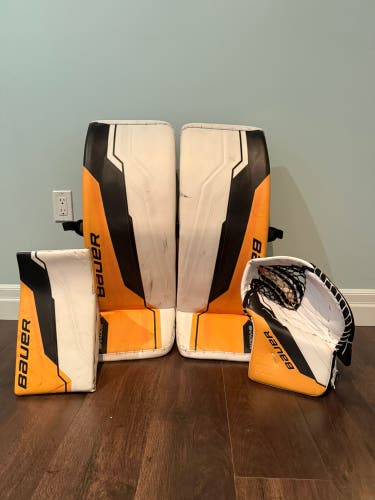 Bauer Supreme Shadow Regular Goalie Full Set Sr. Small Pro Stock (Used)