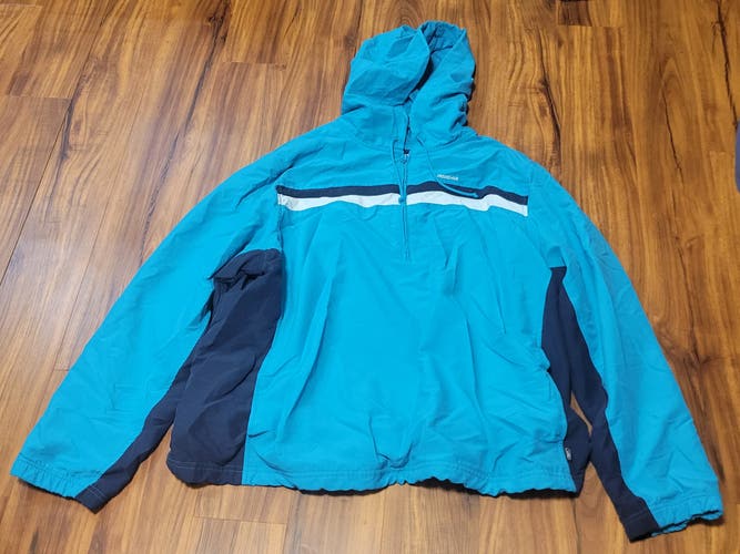 Reebok 1/4 Zip Pullover Jacket with Hood, Tag Size XXL