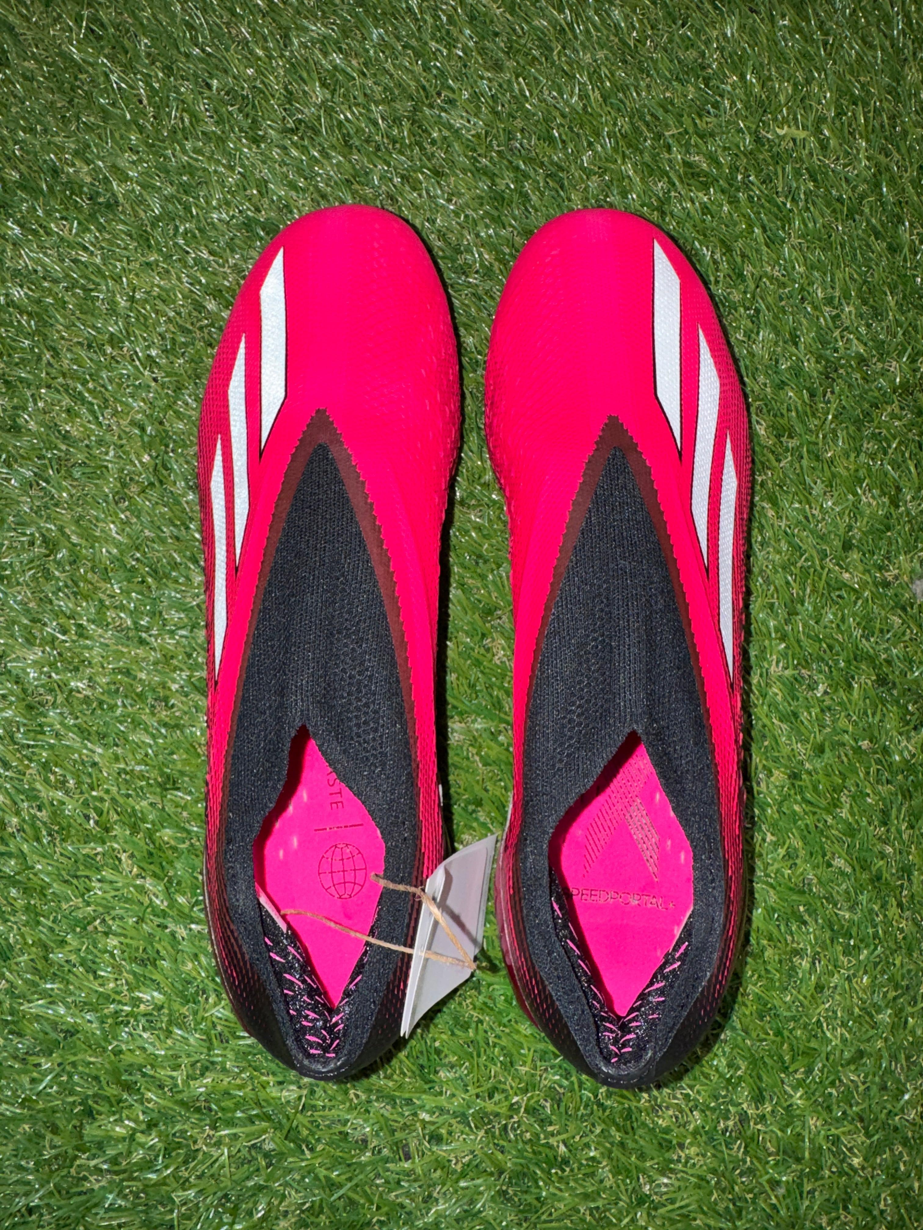 Adidas X Speedportal+ FG Laceless Soccer Cleats Pink Black  display picture 1
