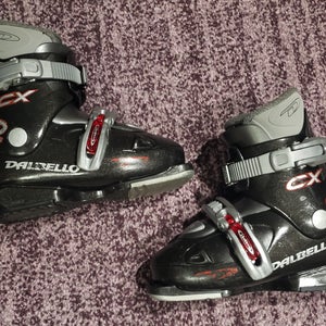 KIDS 19.5 Ski Boots /234mm/Size KIDS 13 DALBELLO CX 2 EQUIPE USED-NEW REAR HEELS/CLEANED