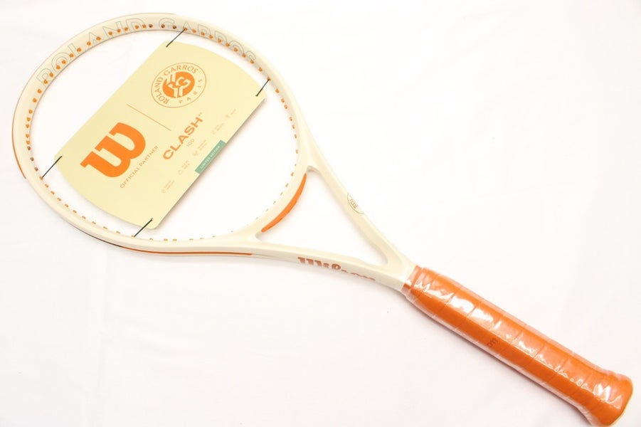 NEW 2025 WILSON CLASH 100 VER 3 "ROLAND GARROS" TENNIS RACQUET (4 1/2) UNSTRUNG