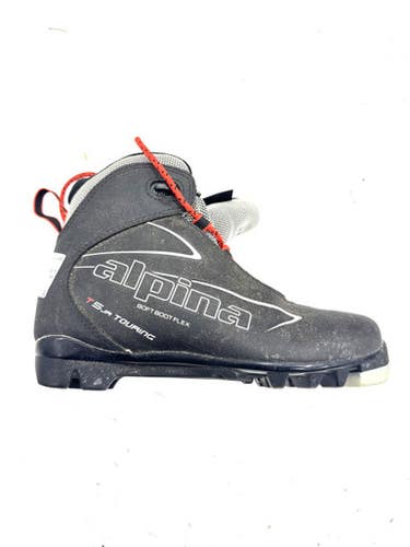 Used Alpina Boys NNN XC Ski Boots Black W 05-05.5 / JR 03.5-04 11860-S000303181