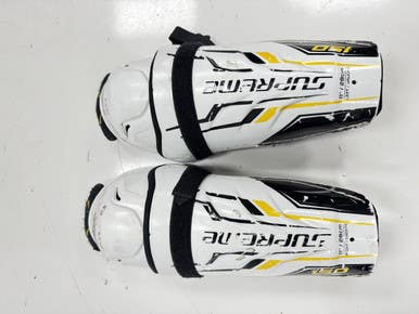 Used Bauer SUMPREME 150 Junior Shin Guards White 11" 11860-S000303162