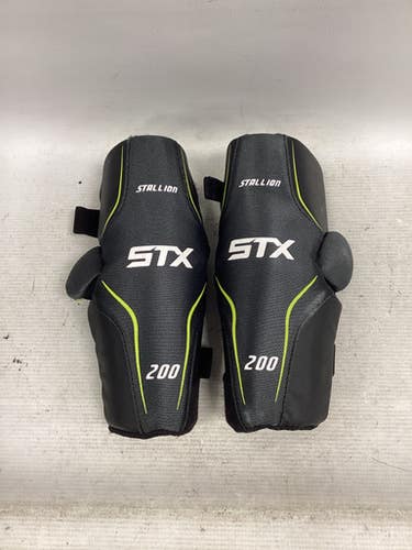 Used STX STALLION 200 Lacrosse Arm Pads/Guards Black SM 11851-S000042195