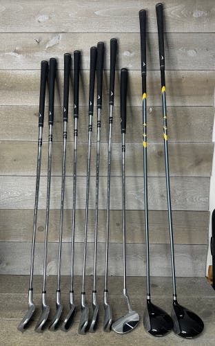 Acuity Voltage Men's Golf Iron Set 4-PW 3 & 5 Wood Putter Left Hand Steel Shaft