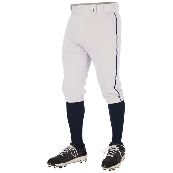 Triple crown 2.0 knickers with navy braid White Men's Champro Game Pants (New)