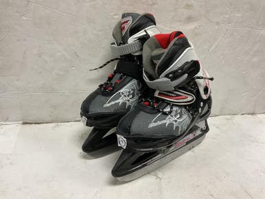Used Bladerunner PHASER ADJ 1-4 Boys Softboot Skate White/Black/Red Adjustable 11855-S000197609