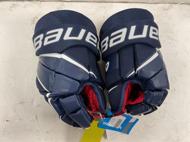Used Bauer VAPOR 3X Intermediate Gloves Black/Navy/Red 13" 11855-S000197597