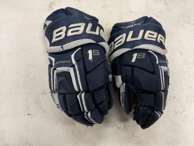 Used Bauer SUPREME 1S Junior Gloves Navy Blue 11" 11855-S000197591