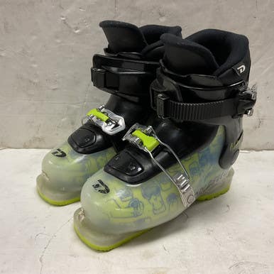 Used Dalbello MENACE 2 Boys DH Ski Boot Black And Neon Green 205 MP - J01 11855-S000197572
