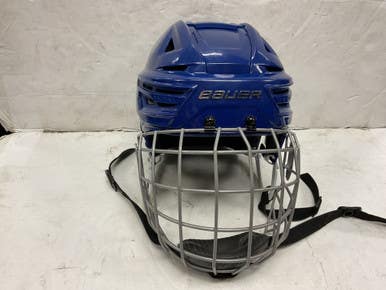 Used Bauer REAKT 150 Helmet Cage Combo Royal Blue LG 11855-S000197573