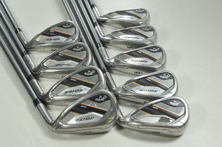 Callaway Mavrik Max 4-PW,AW,SW Iron Set Stiff Flex RH Catalyst Graphite # 208513
