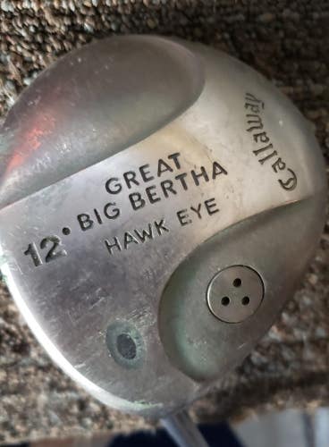 45 IN LH CALLAWAY GBBHAWKEYE 12 DEG LADIES DRIVER GOLF CLUB VERY NICE AZ925