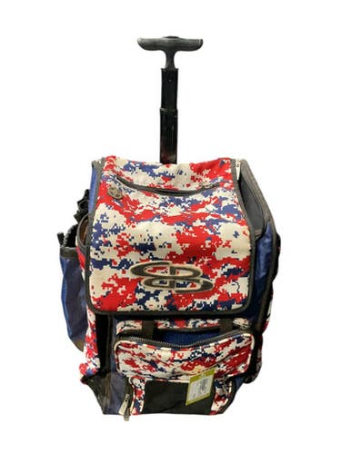 Used BoomBah BOOMBAH DIGITAL CAMO BB/SB Player Wheeled Bag Red 11834-S000044766