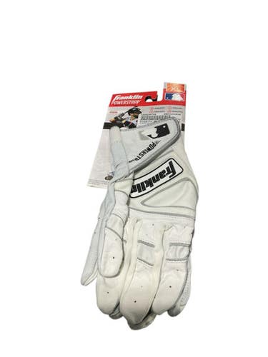 Used Franklin BB/SB Batting Gloves White XL 11834-S000044748