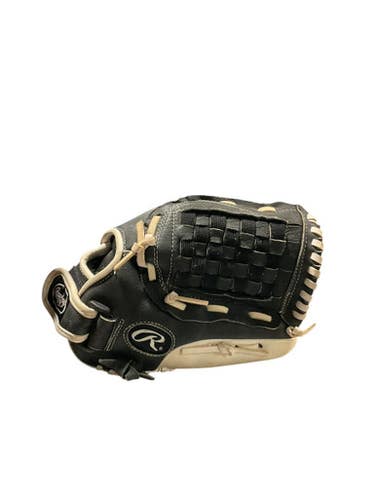 Used Rawlings HIGHLIGHT SERIES BB/SB Glove RH Throw Black And White 12 1/2" 11834-S000044771