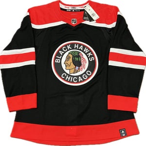 NWT Chicago Blackhawks Blank Reverse Retro 1.0 Adidas NHL Hockey Jersey Size 50