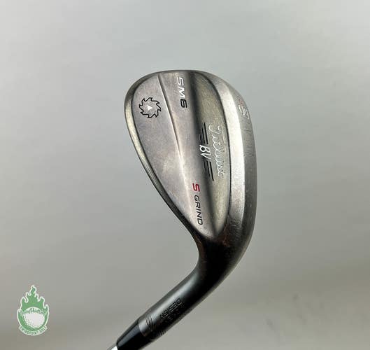 Used RH Titleist Vokey SM6 S Grind Wedge 60*-10 Wedge Flex Steel Golf Club