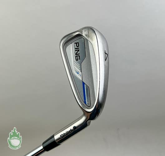 Used Right Handed Ping Black Dot i-Series E1 4 Iron 6.0 Stiff Steel Golf Club