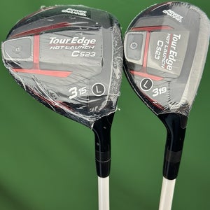Tour Edge Hot Launch C523 Womens Fairway 3-Wood, 3-Hybrid Set RH Ladies Flex NEW