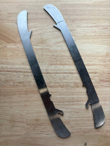 NHL Pro Stock Game Used Bauer LS3 288mm  Skate Blades / Runners