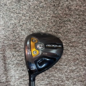 Men's Callaway Rogue ST LS Left Hand Fairway Wood Stiff Flex 3 Wood (Used)