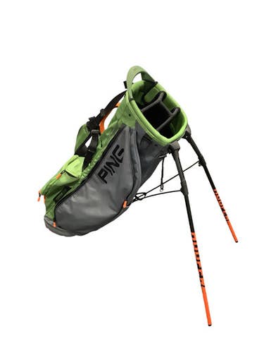 Used Ping 4 WAY STAND BAG Mens Stand Bag Green 11347-S000262020