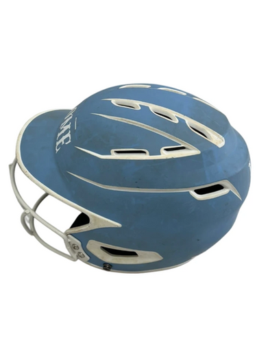 Used BoomBah BBH2SP Jr OSFM Batting Helmet w/Mask Carolina Blue 11692-S000145376