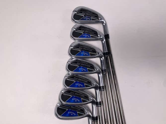 Callaway Big Bertha REVA Womens Iron Set 6-PW+GW+SW Recoil ESX 450 F1 Ladies RH