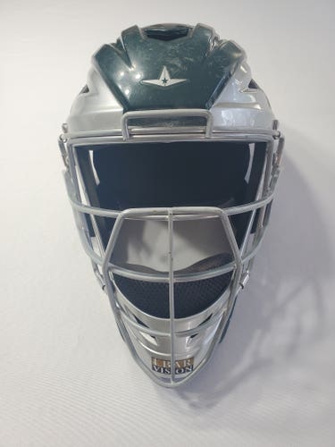 All Star MVP2500 Catcher's Mask - Green/Silver