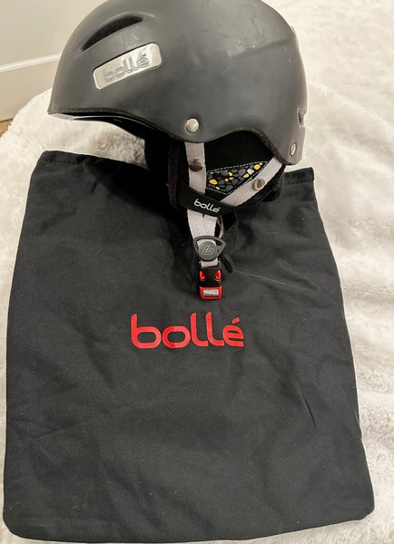 BOLLE SKI / SNOW HELMET ADULT LARGE 59-60CM (MATTE BLACK) - MINT USED CONDITION