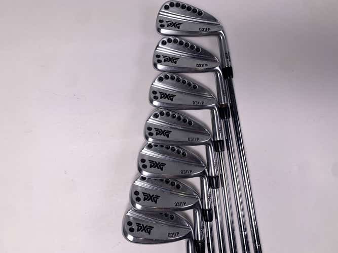 PXG 0311 P GEN2 Chrome Iron Set 4-PW KBS Tour 130 Extra Stiff RH Midsize Grips