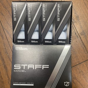 New 2024 Wilson Staff Model White Golf Balls Lot Of 2 Dozen (24) Total
