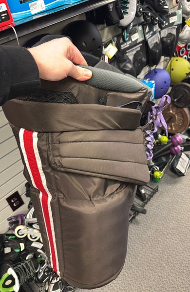 SR XL Bauer Custom Brown Red extra Large Brown Senior ice Hockey goal Goalie Pants senior adult