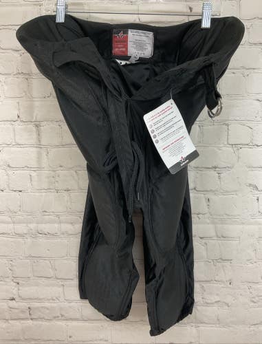 Alleson Athletic Youth Solo Series Integrated 7-Pad Football Pants Black